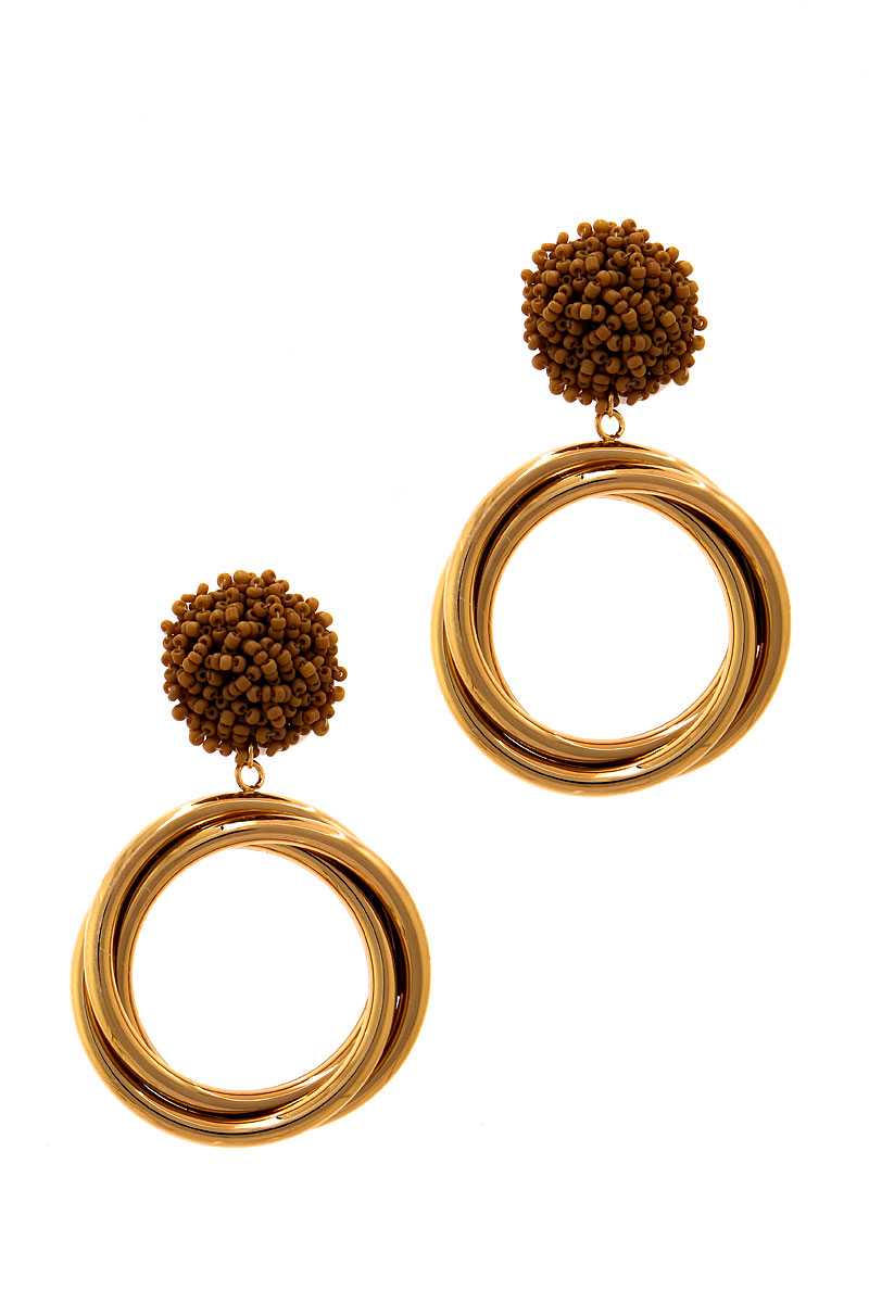Chic Modern Multi Hoop Drop Earring
