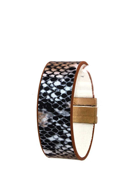 Designer Chic Snake Pattern Bracelet