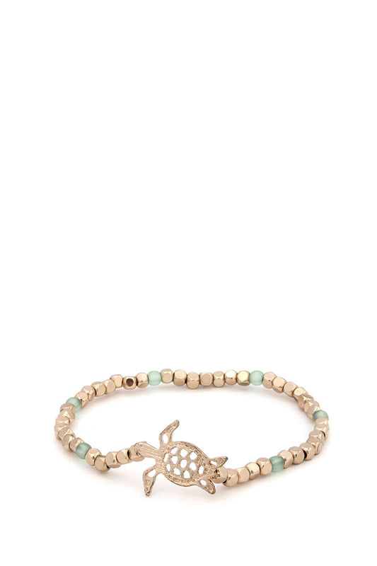Sea Turtle Beaded Stretch Bracelet