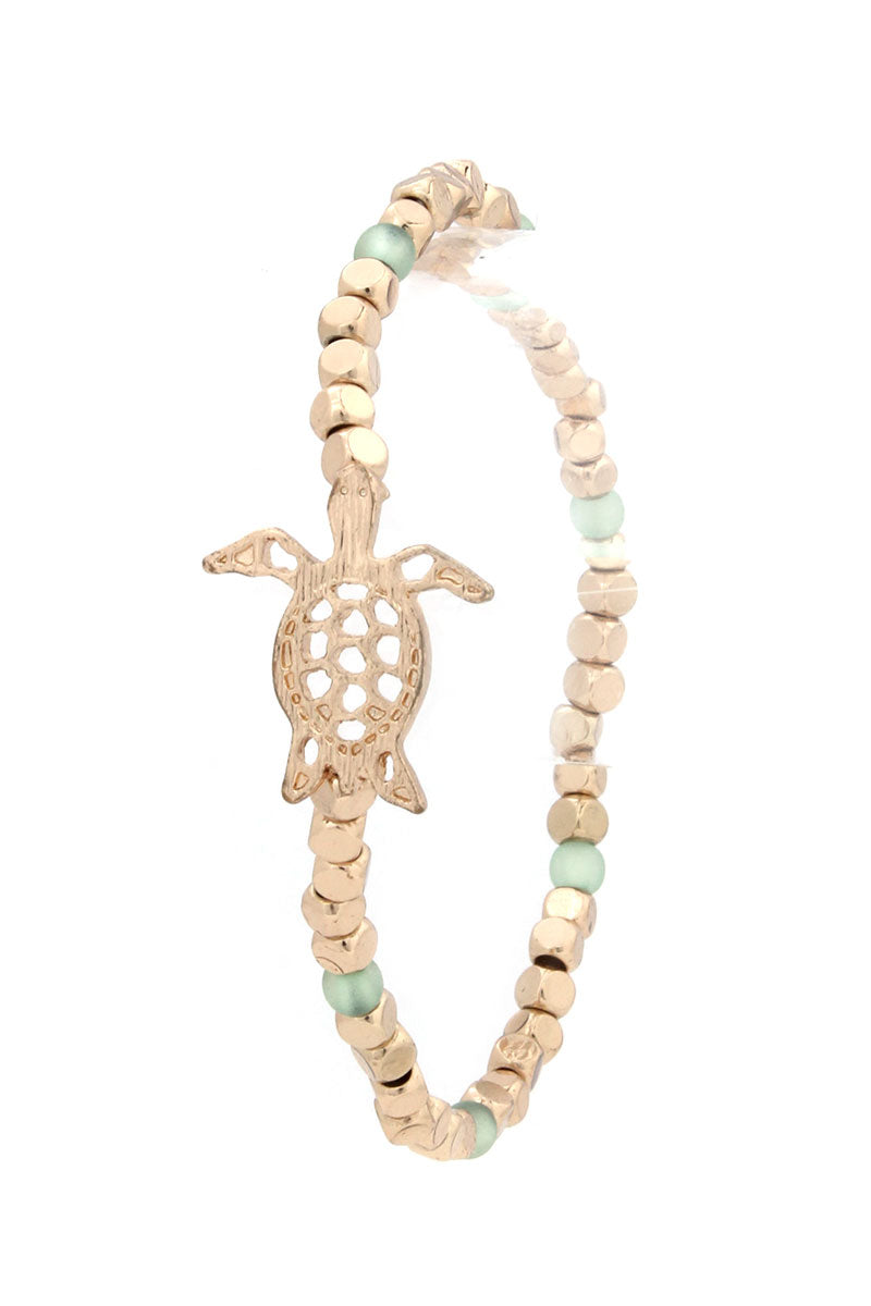 Sea Turtle Beaded Stretch Bracelet