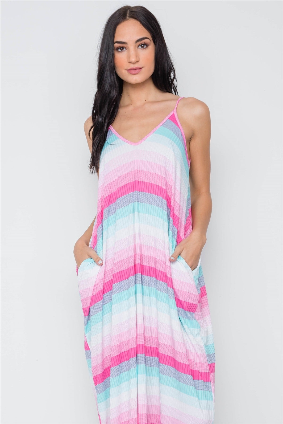 Short Sleeve V-neck Wrapped W/bow Tie Floral Print Maxi Dress