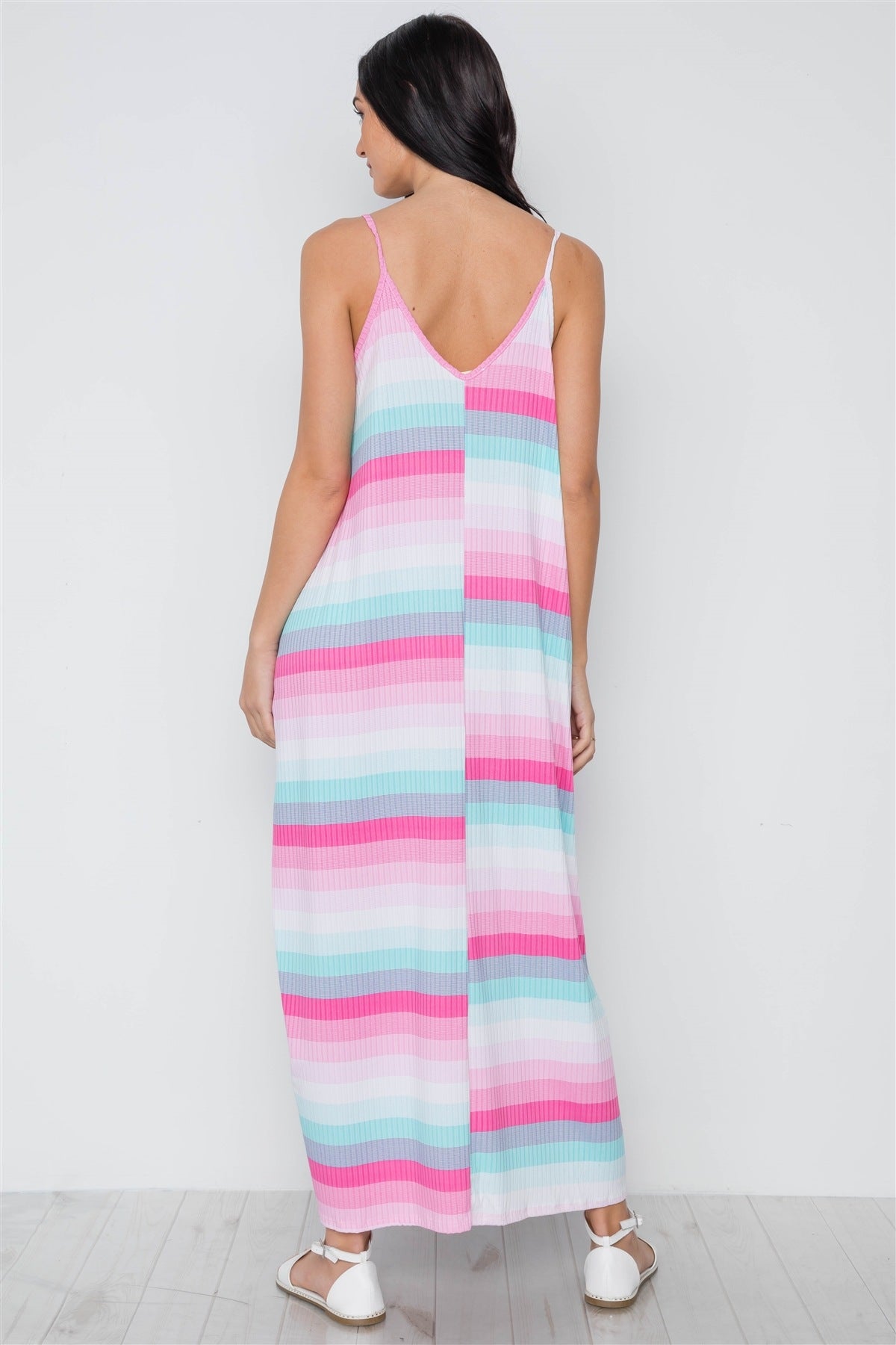 Short Sleeve V-neck Wrapped W/bow Tie Floral Print Maxi Dress