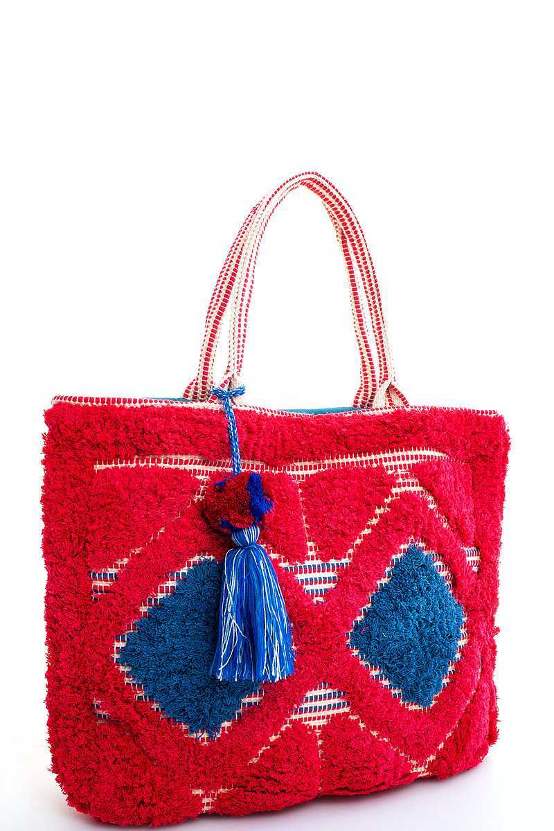 Chic Fashion Soft Tote With Tassel