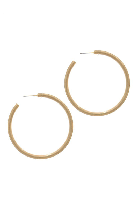 Open Circle Drop Earring