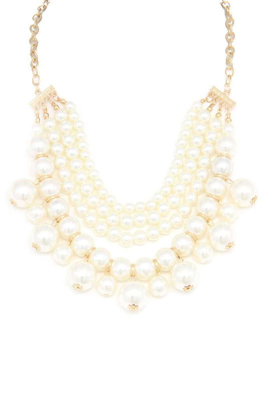 Chunky Beaded Layered Necklace