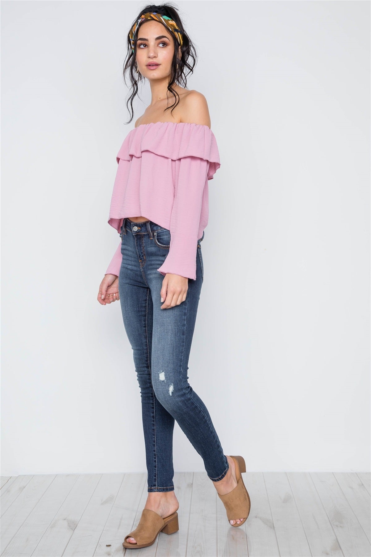 Off-the-shoulder Bell Sleeve Top
