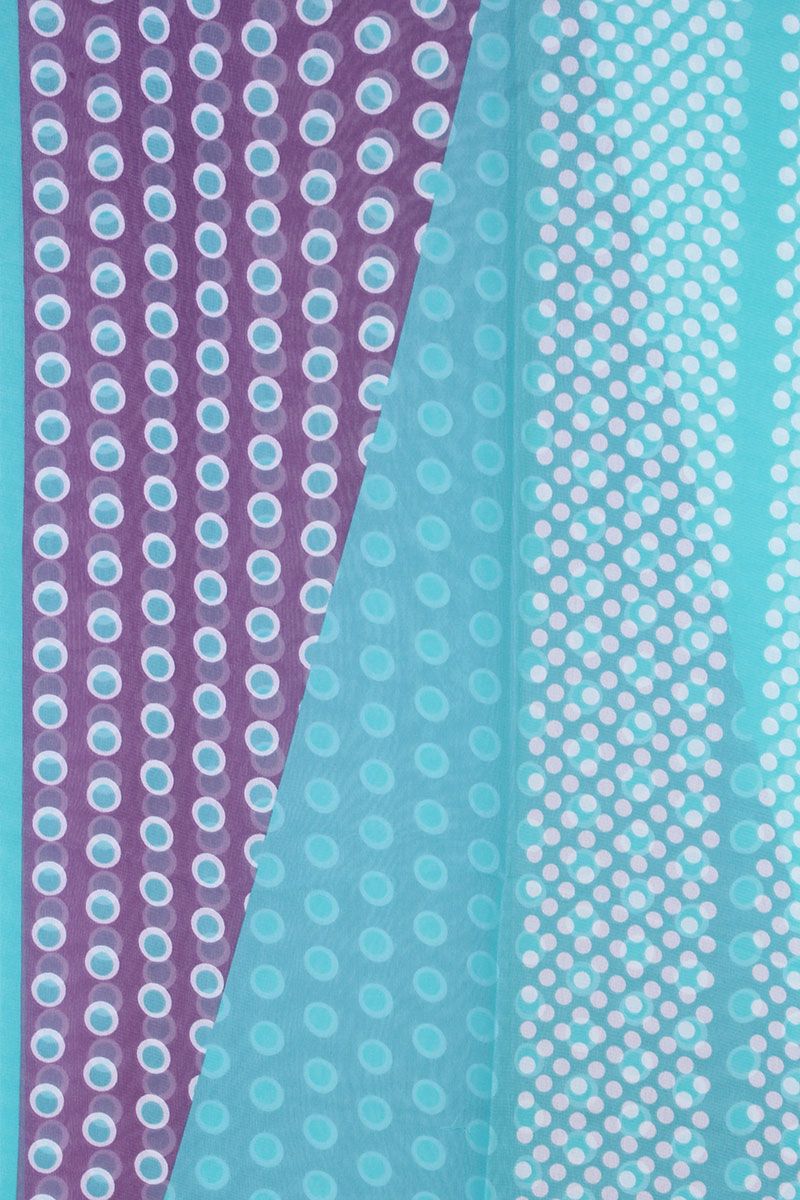 Polka Dots Pattern Sheer Oblong Scarf