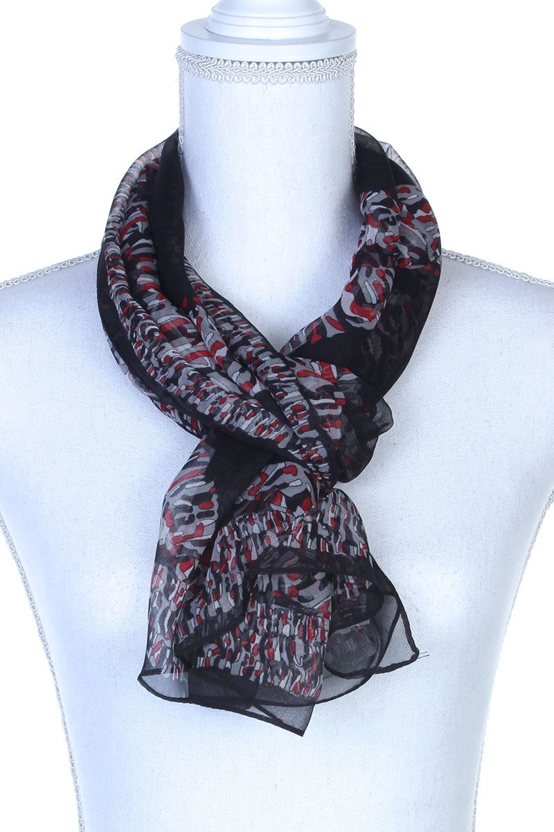 Colorful Pattern Oblong Scarf