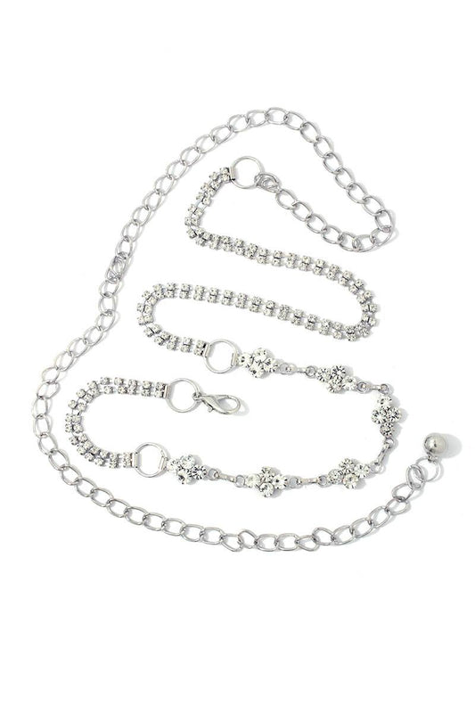 Rhinestone Chain Belt