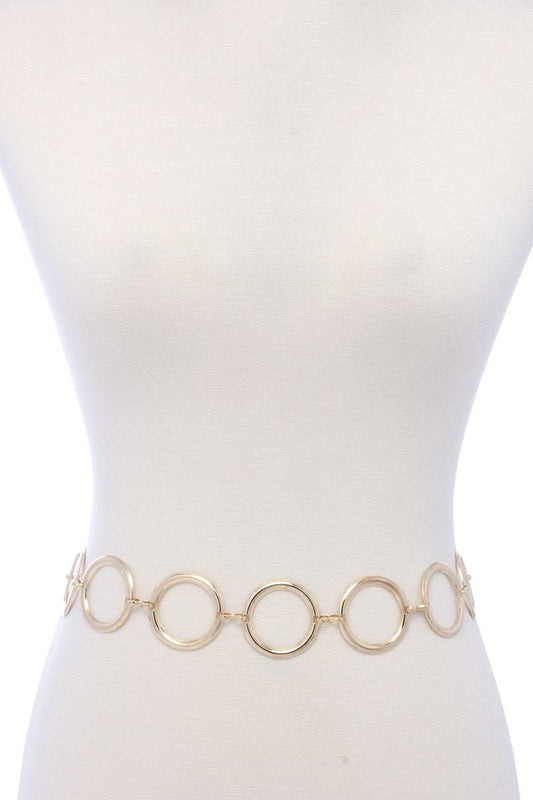 Circle Linked Metal Belt