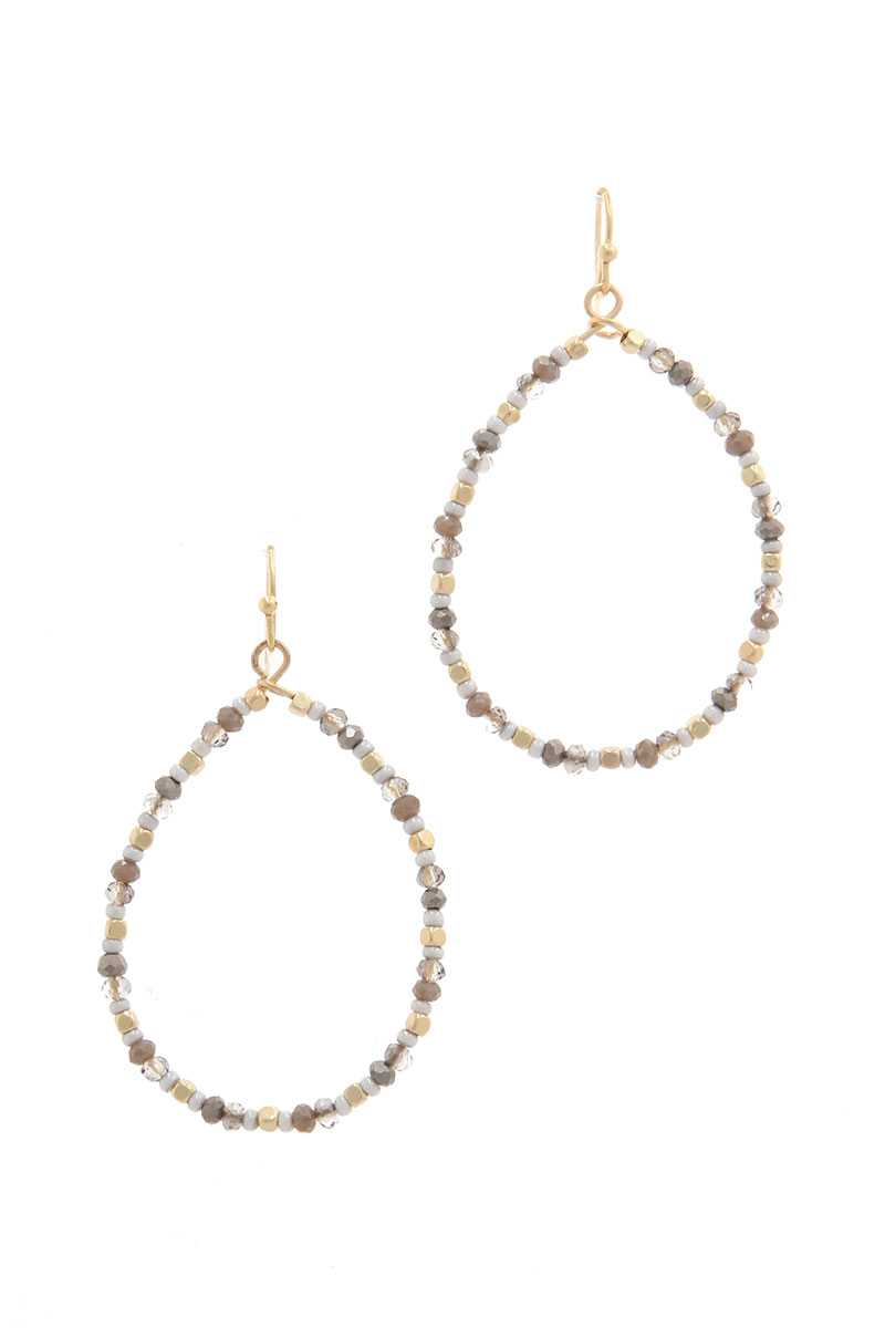 Beaded Drop Earring