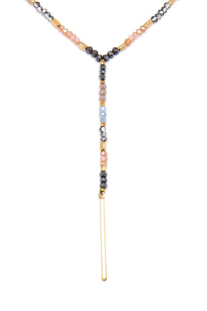 Multi Beaded Fashion Necklace