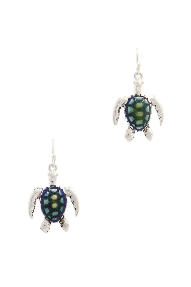Sea Turtle Drop Earring