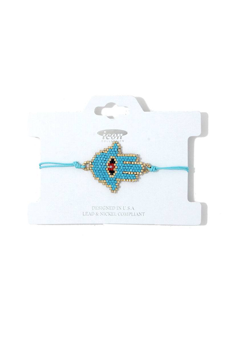 Hamsa Hand Beaded Adjustable Bracelet