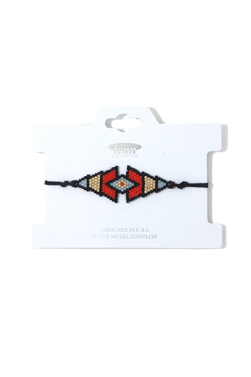 Triangular Shape Beaded Adjustable Bracelet