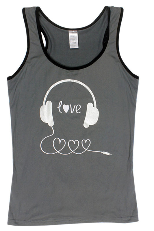 Knit Racerback Tank With Printed Capris Set