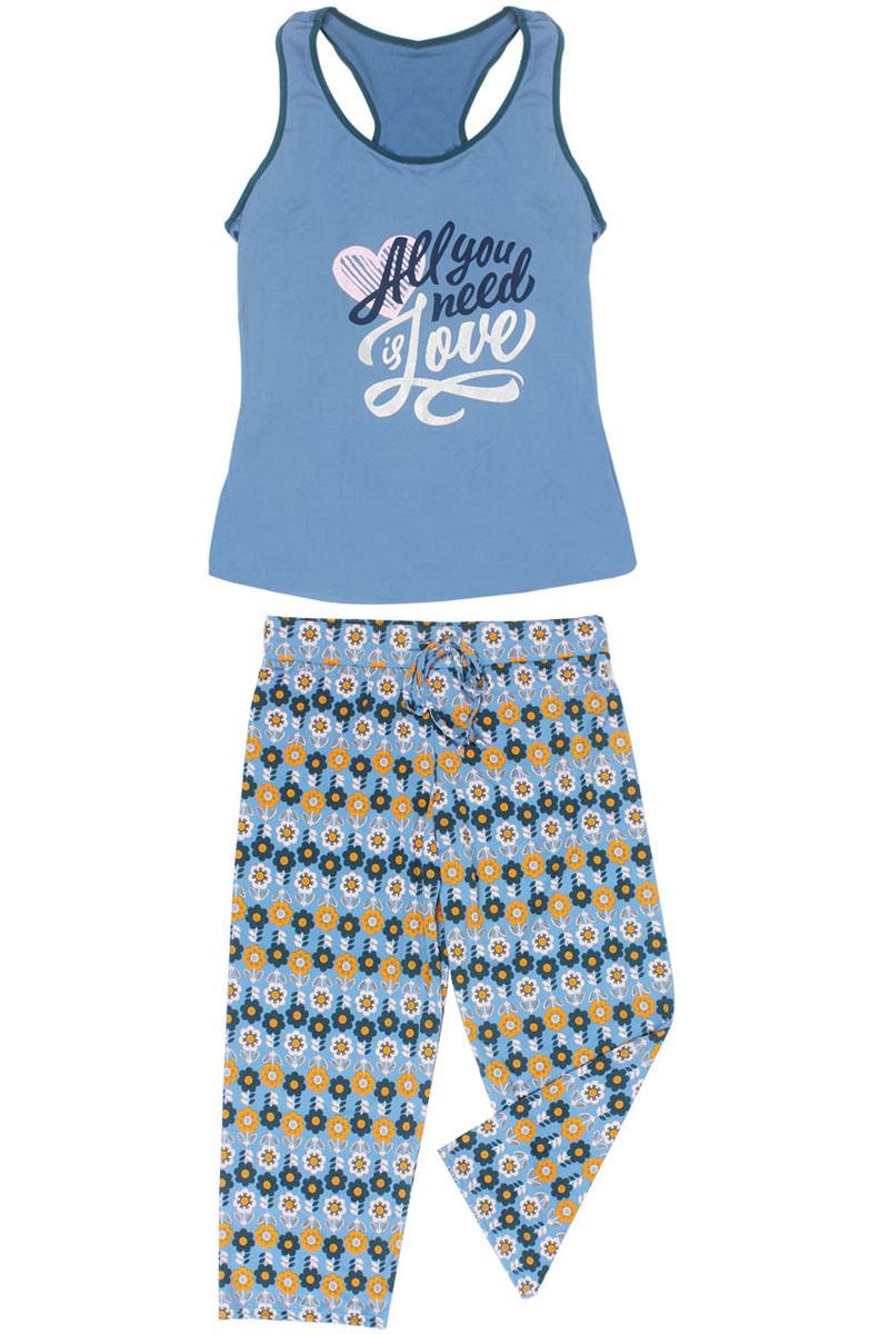 Knit Racerback Tank And Pants Set