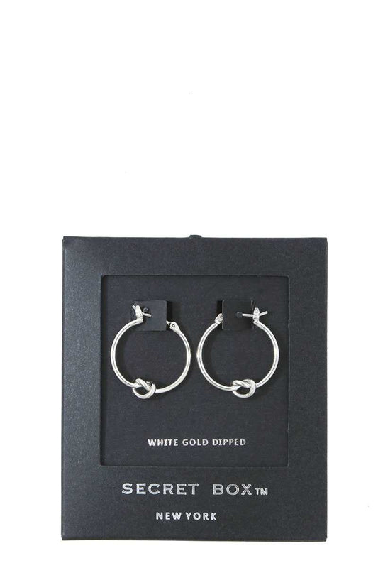 Knot Hoop Earring