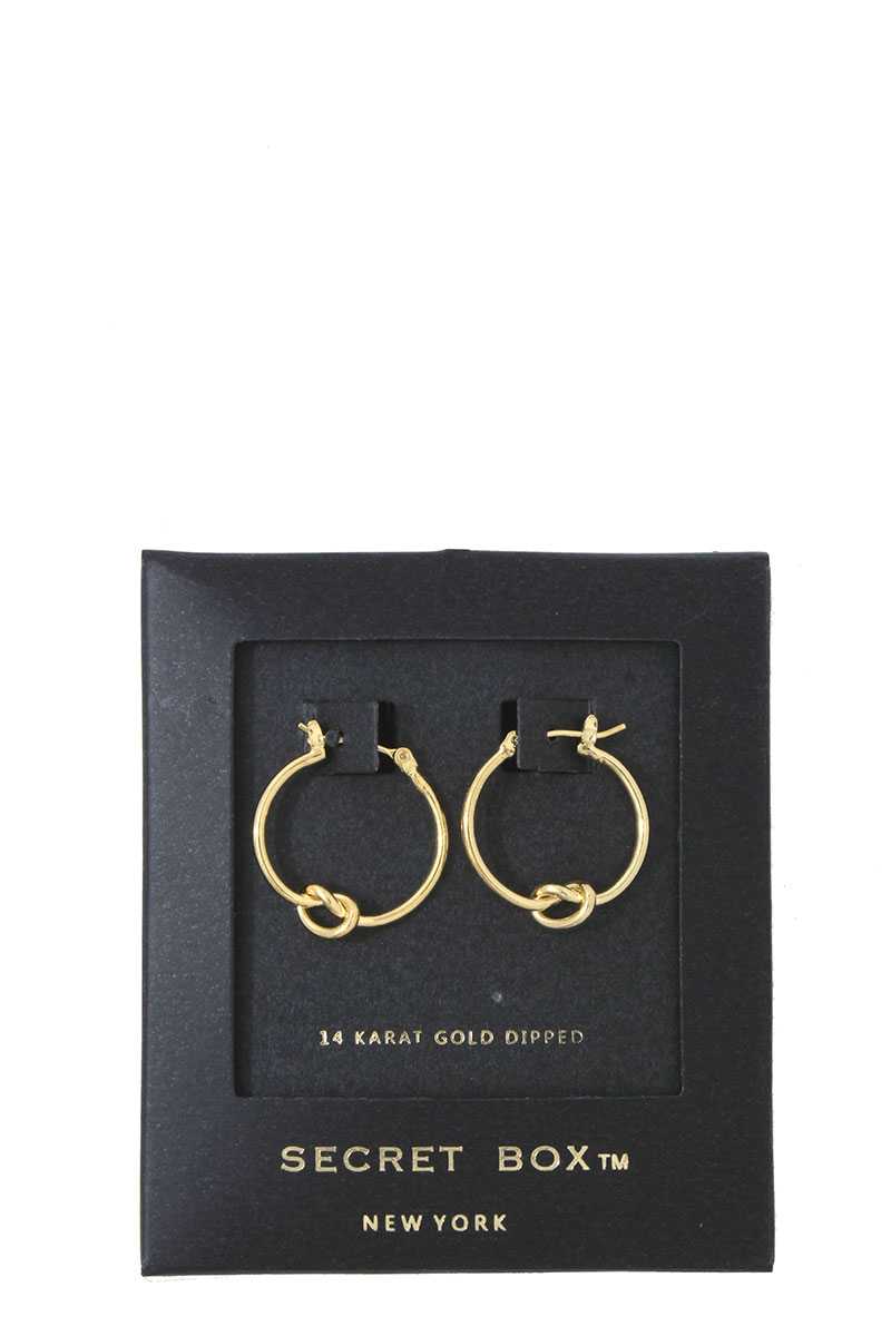 Knot Hoop Earring