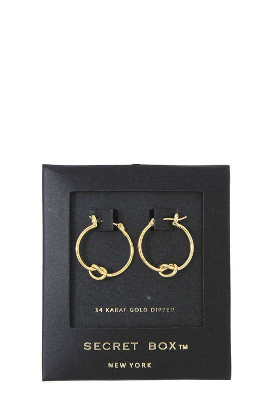 Knot Hoop Earring