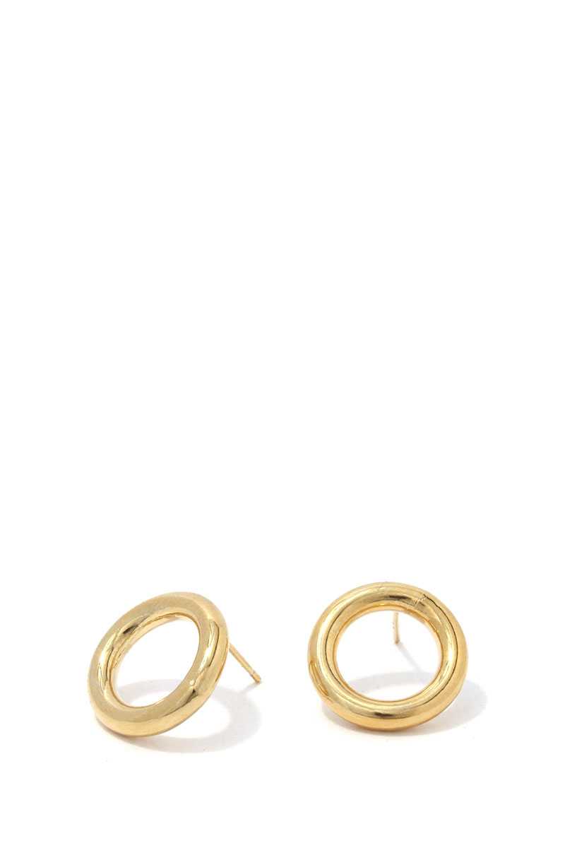 Tube Circle Post Earring