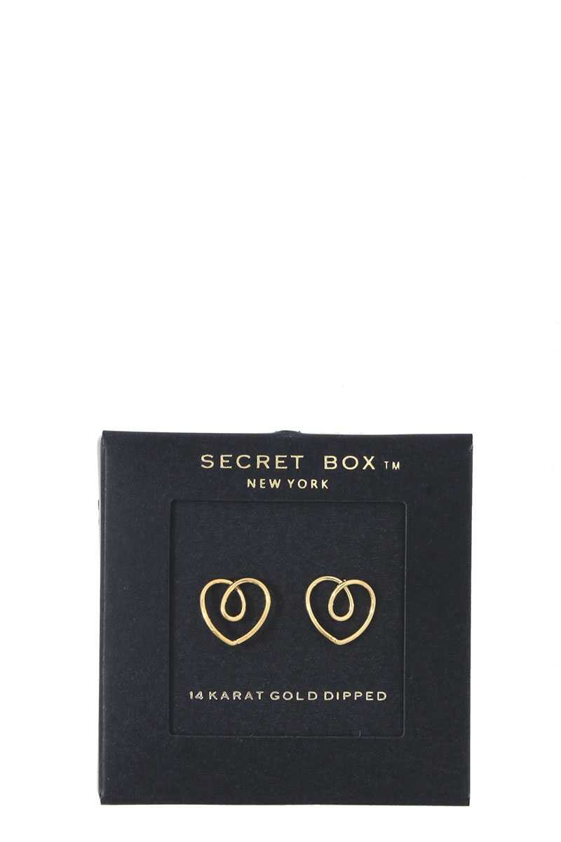 Heart Shape Stud Earring
