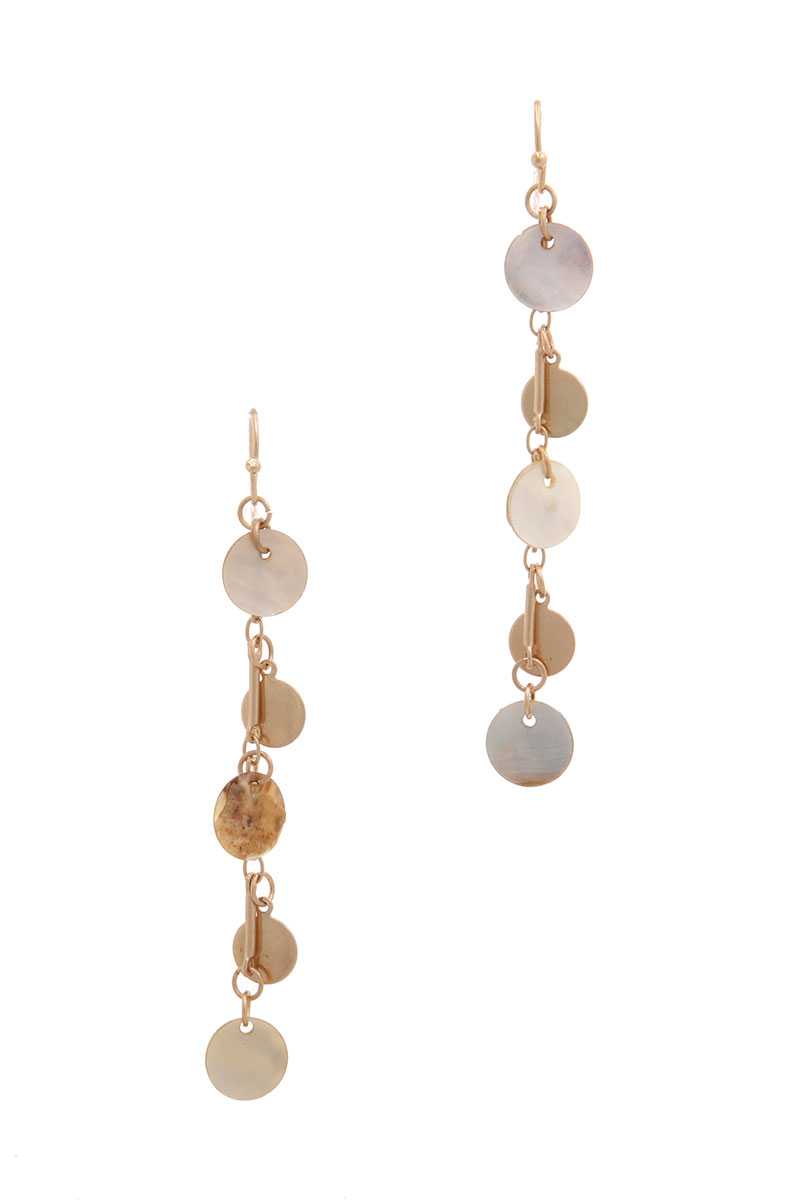 Coin Dangle Drop Earring