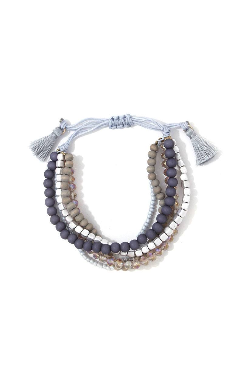 Multi Beaded Adjustable Bracelet