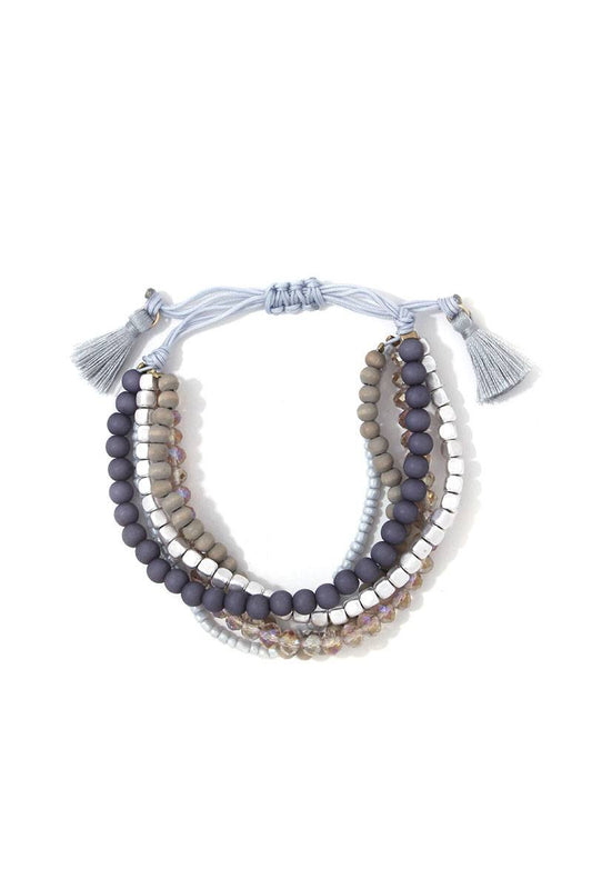 Multi Beaded Adjustable Bracelet