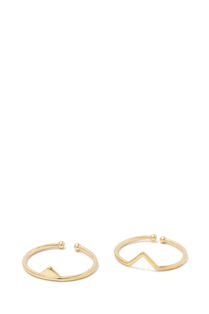 Dainty Triangle Shape Open Ring