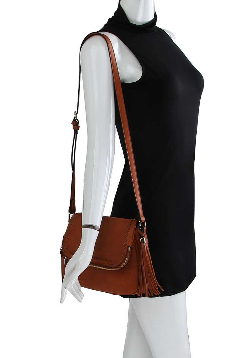 Designer Chic Stylish Tassel Crossbody Bag
