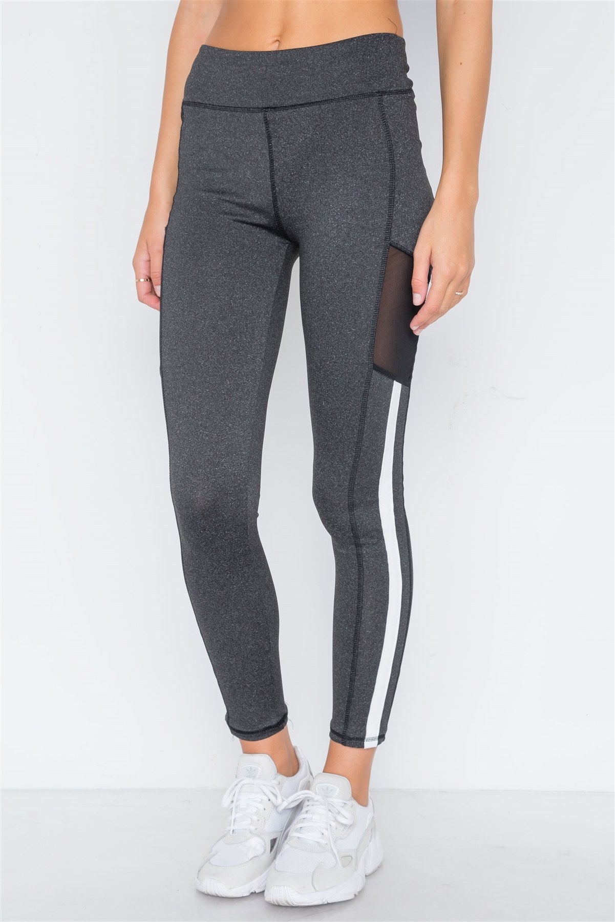 Charcoal Grey Active Two Piece Legging Jacket Set