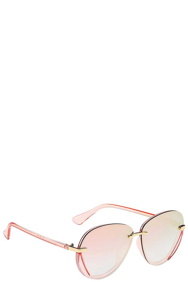 Giselle Haute Contour Round Hybrid Frame Panel Lens Ladies Shades