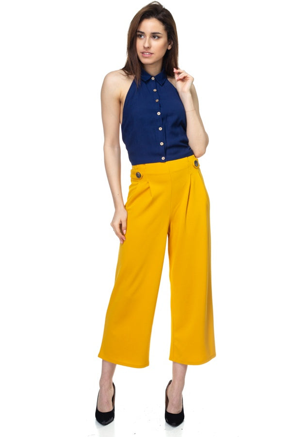 Sleeveless Linen Top