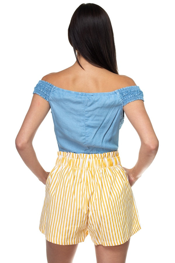Off Shoulder Tencel Top