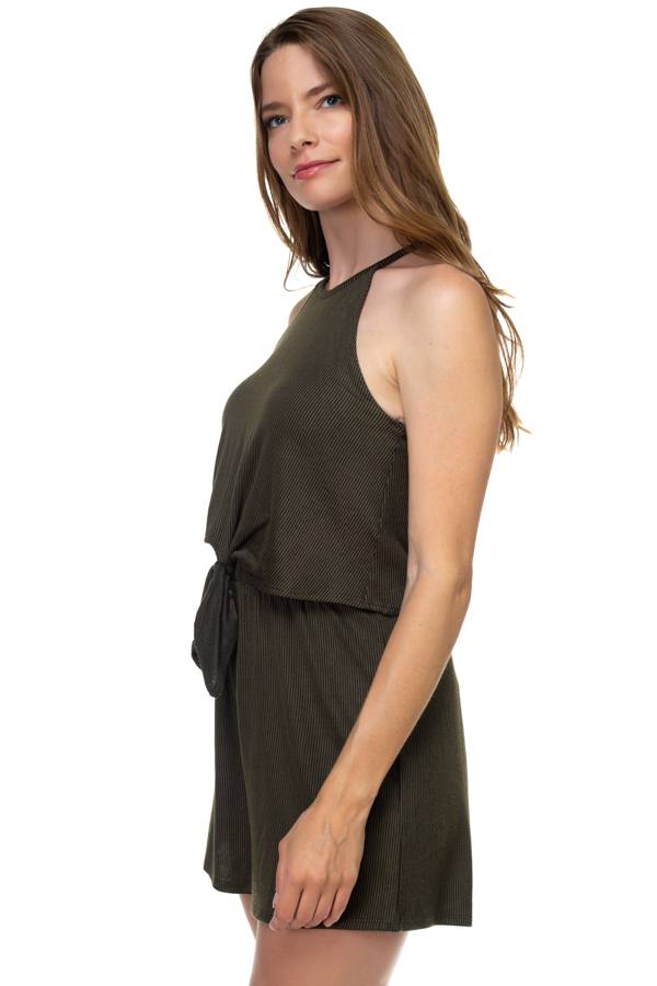 Sleeveless Stripe Romper