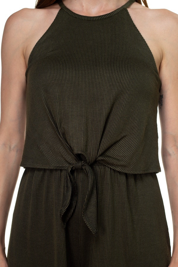 Sleeveless Stripe Romper