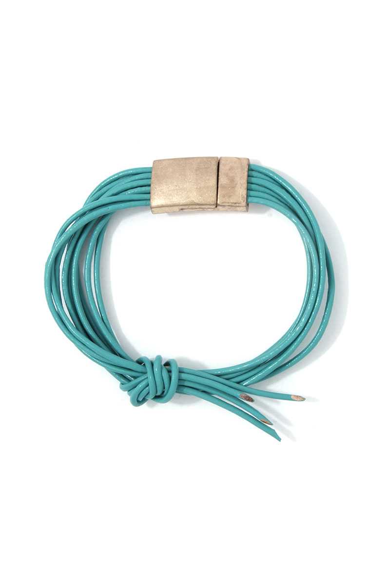 Pu Leather Magnetic Bracelet