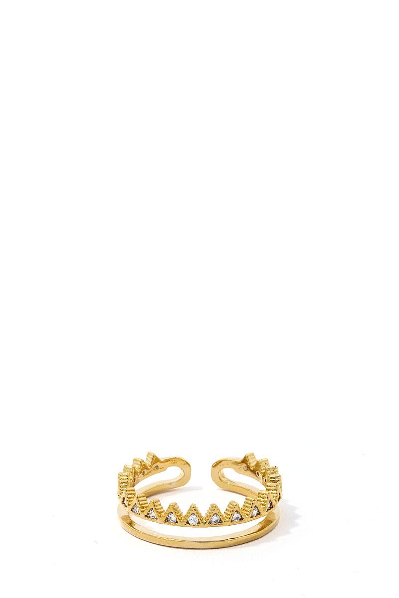 Trendy Fashion Rhinestone Zirconia Ring