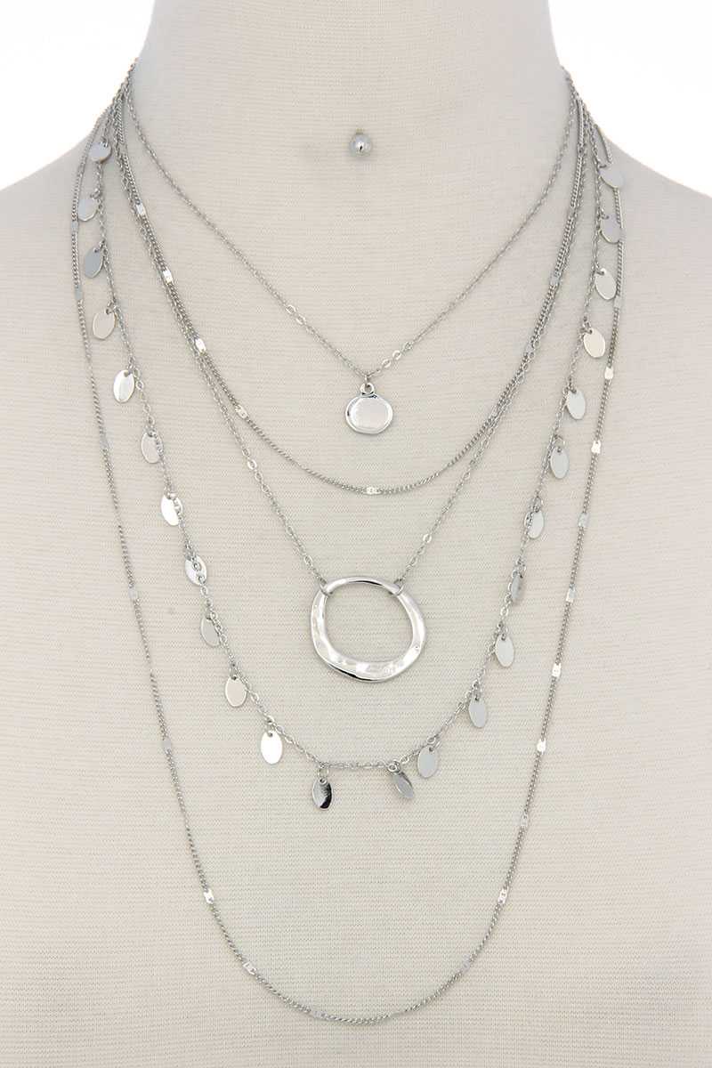 Metal Layered Necklace