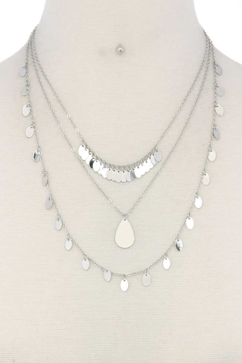 Metal Layered Necklace