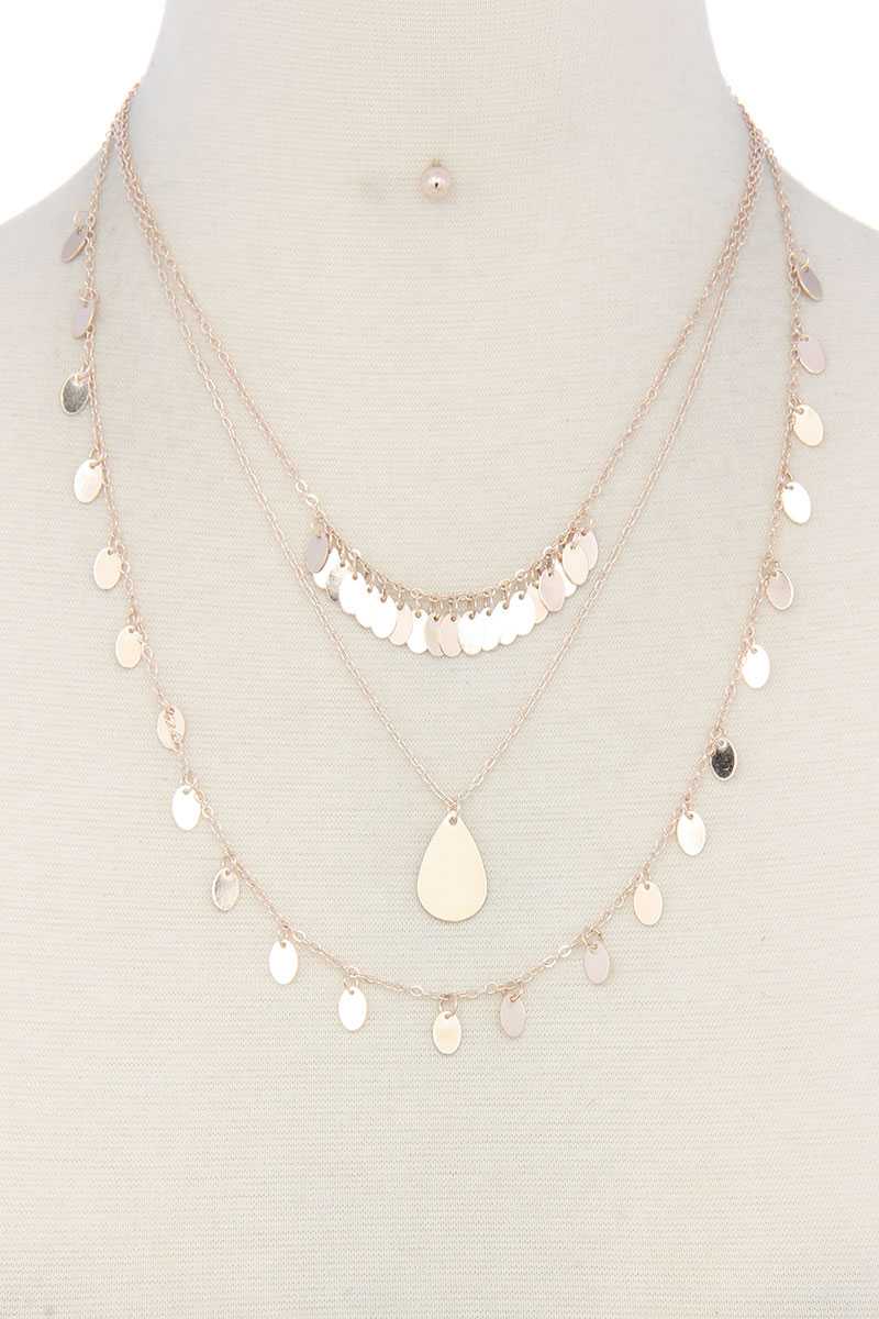 Metal Layered Necklace