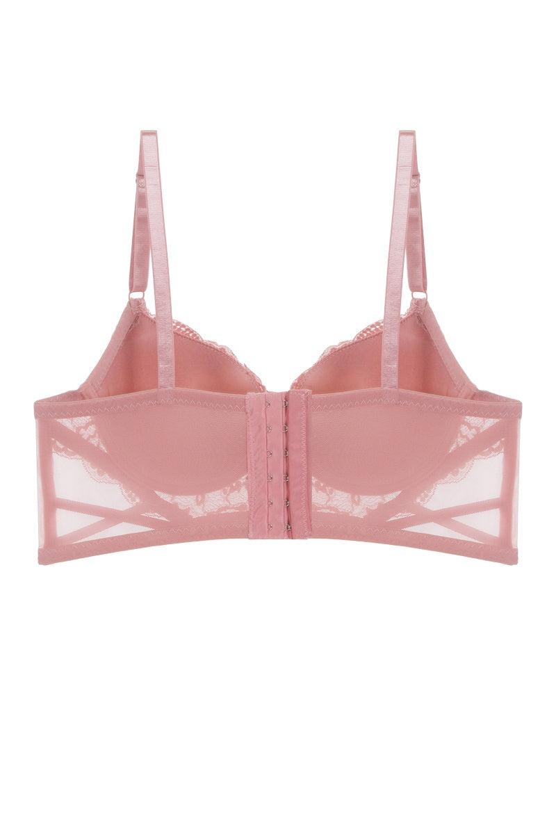 Floral Lace Plunge Bra