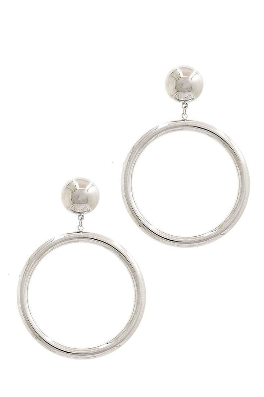 Fashion Hoop Drop Earring