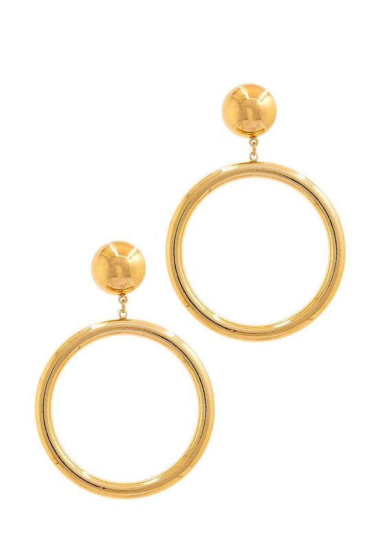 Fashion Hoop Drop Earring