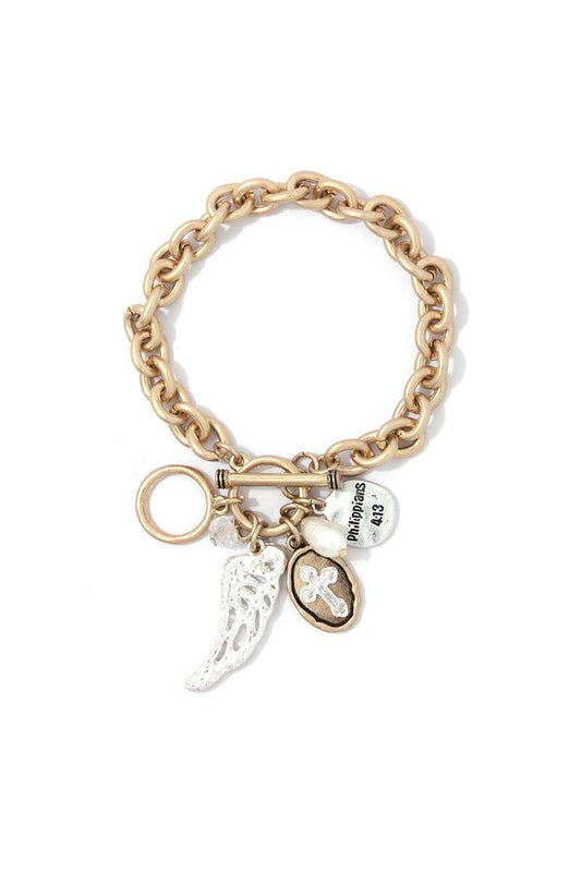 Wing Charm Bracelet