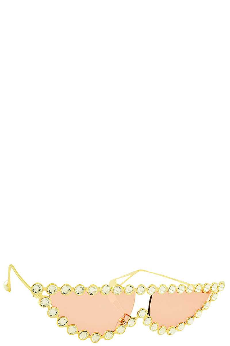 Sexy Stylish Rhinestone Frame Sunglasses