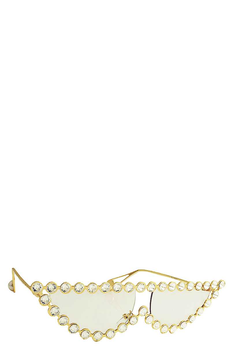 Sexy Stylish Rhinestone Frame Sunglasses