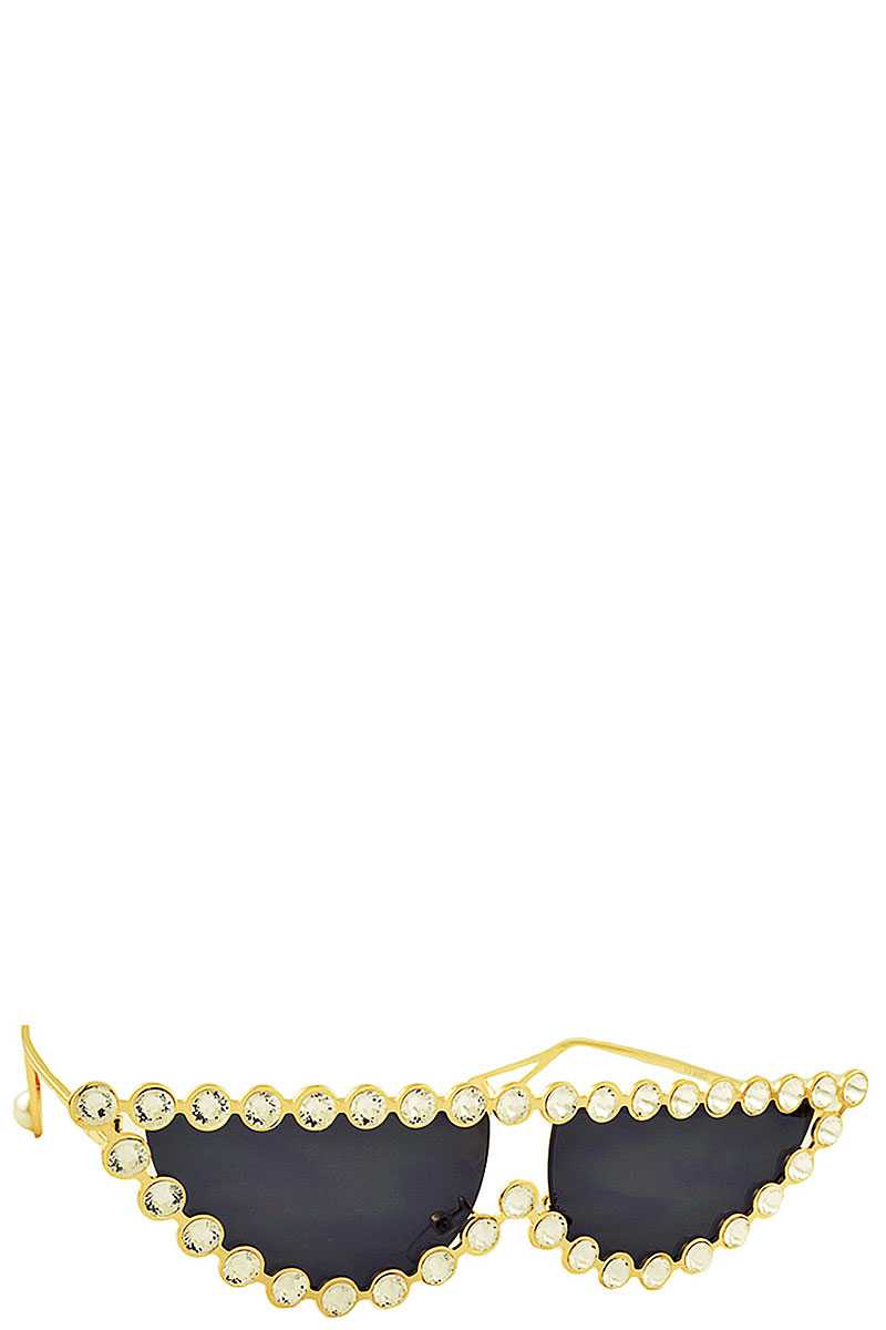 Sexy Stylish Rhinestone Frame Sunglasses