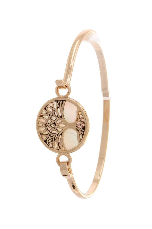 Oak Tree Metal Bracelet